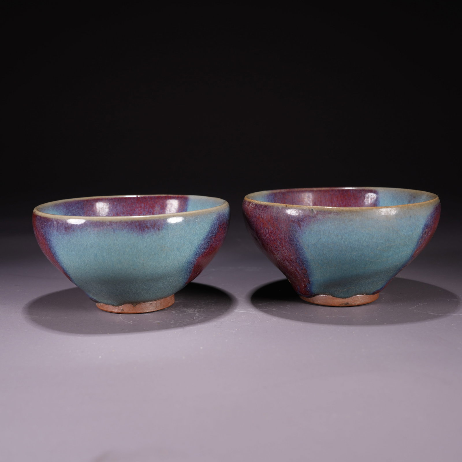 A JUN WARE TEA BOWLS (SET) - 3