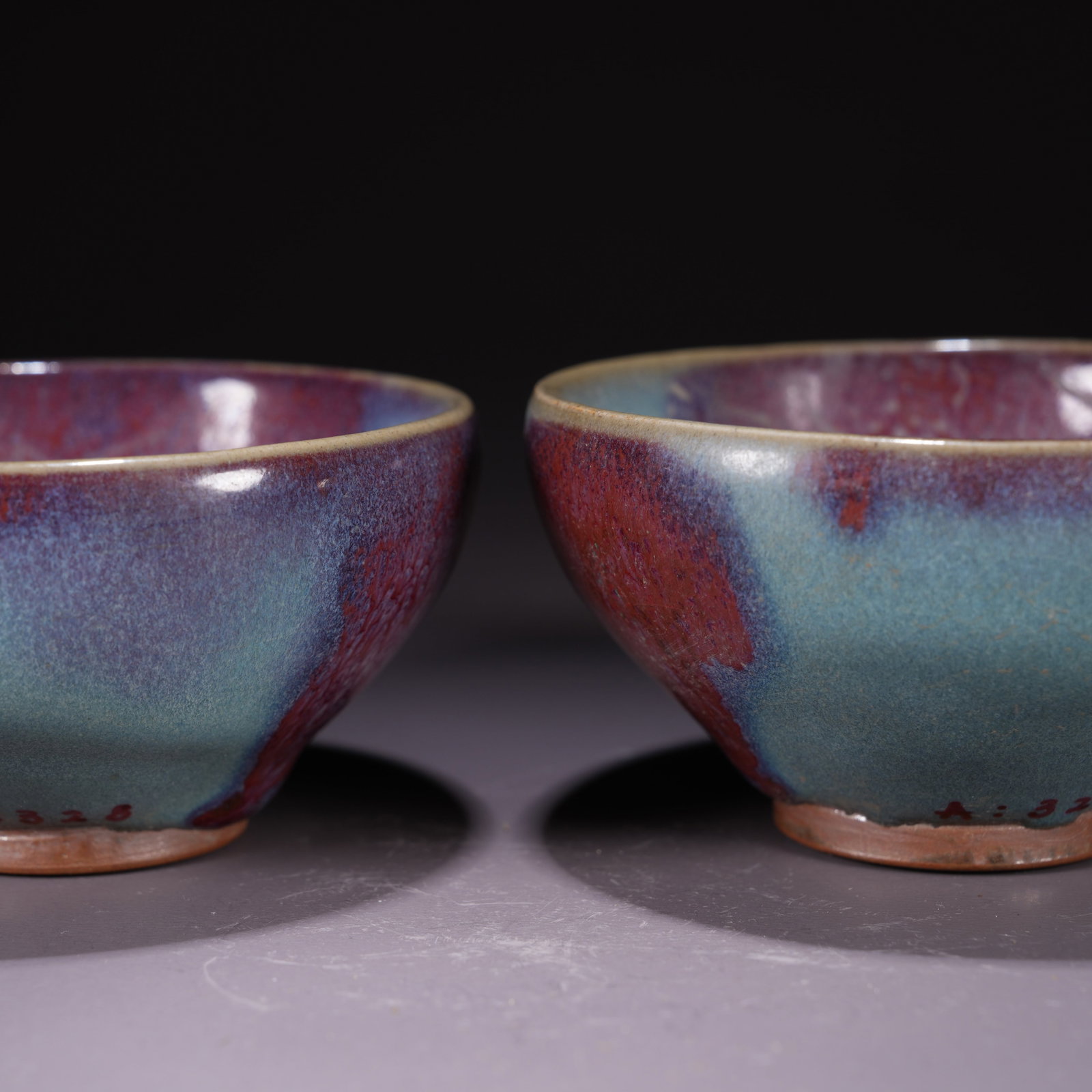 A JUN WARE TEA BOWLS (SET) - 6