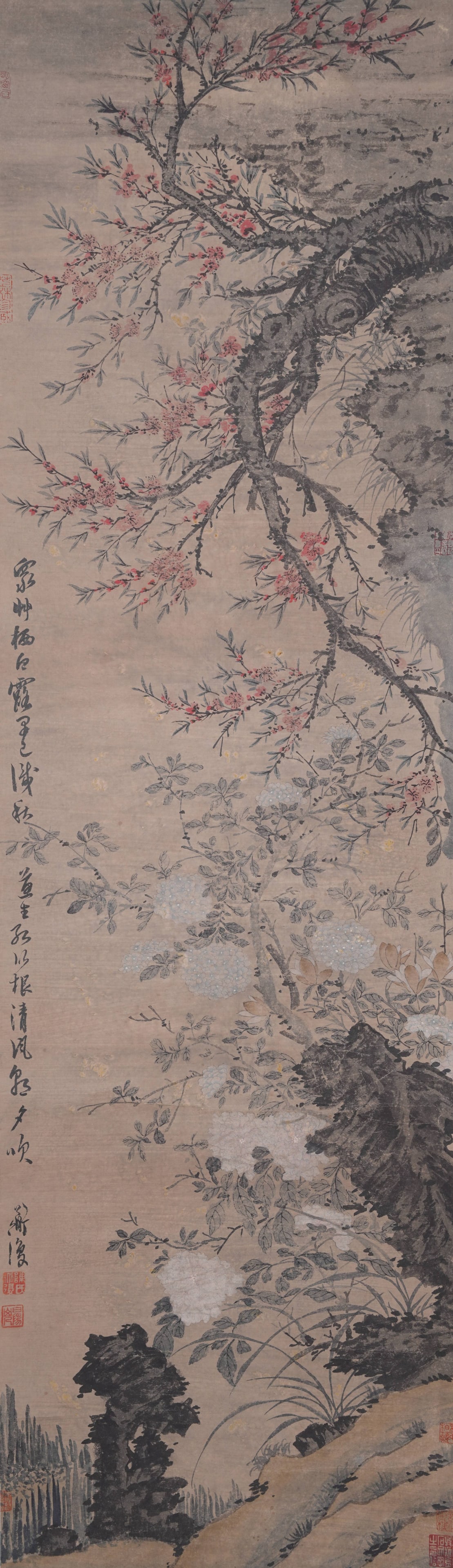 A FLOWER PAINTING ON PAPER BY CHEN CHUN.陳淳: Flower Painting on Paper by Chen Chun.陳淳