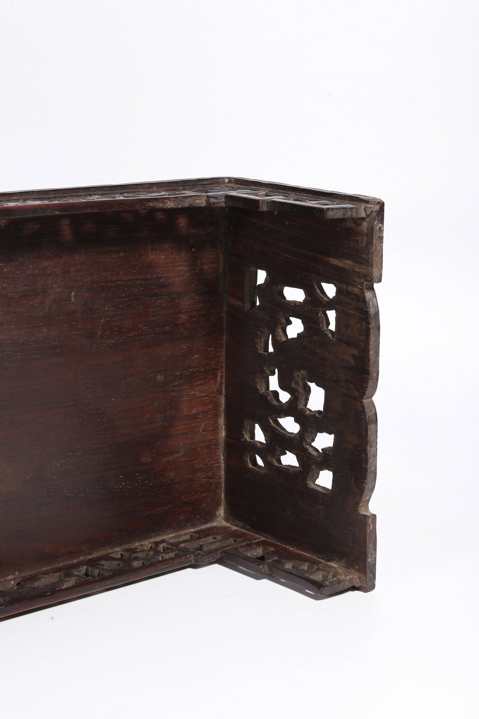 A MAHOGANY SMALL STAND - 8