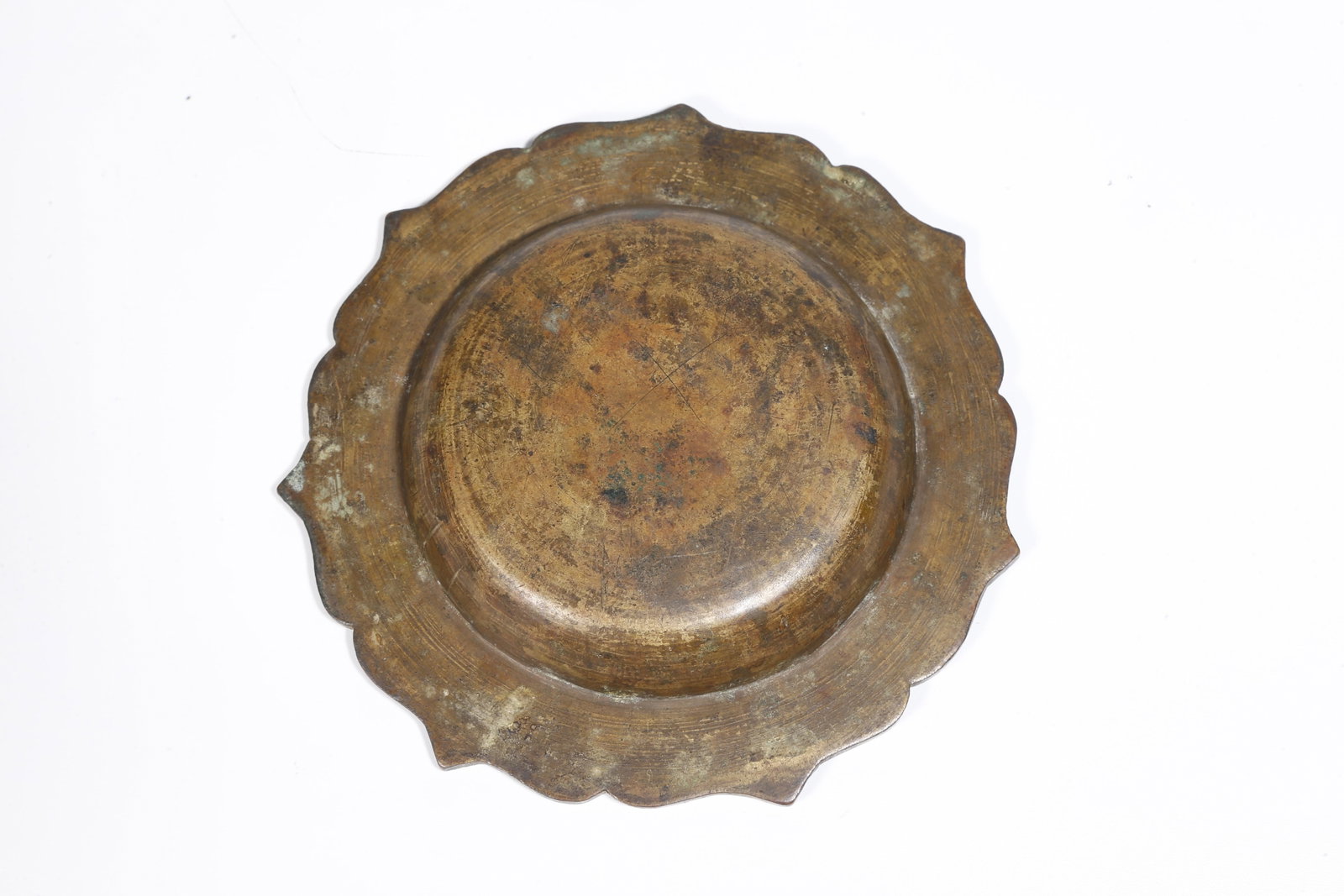 A BRONZE INCENSE TRAY - 10