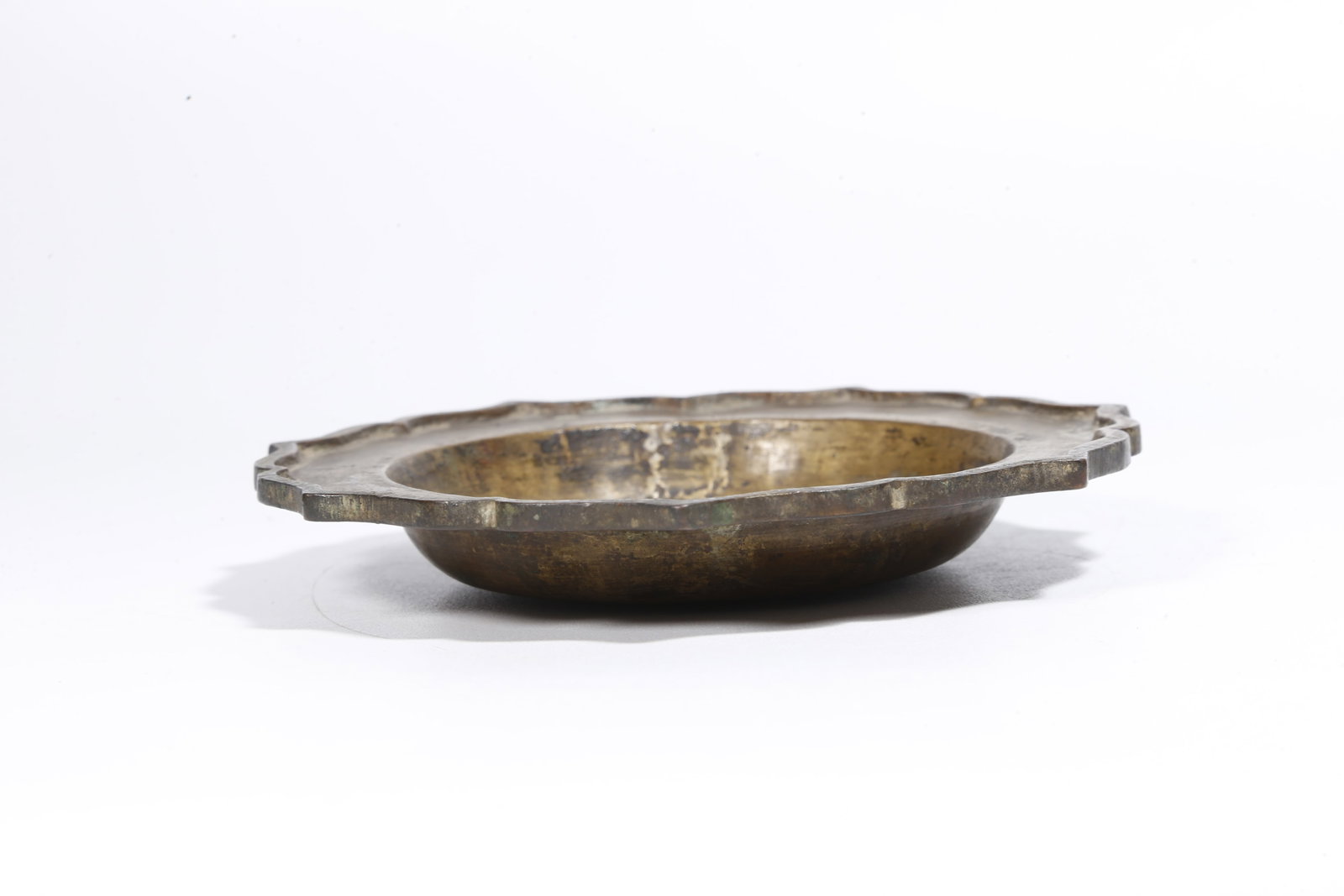 A BRONZE INCENSE TRAY - 5
