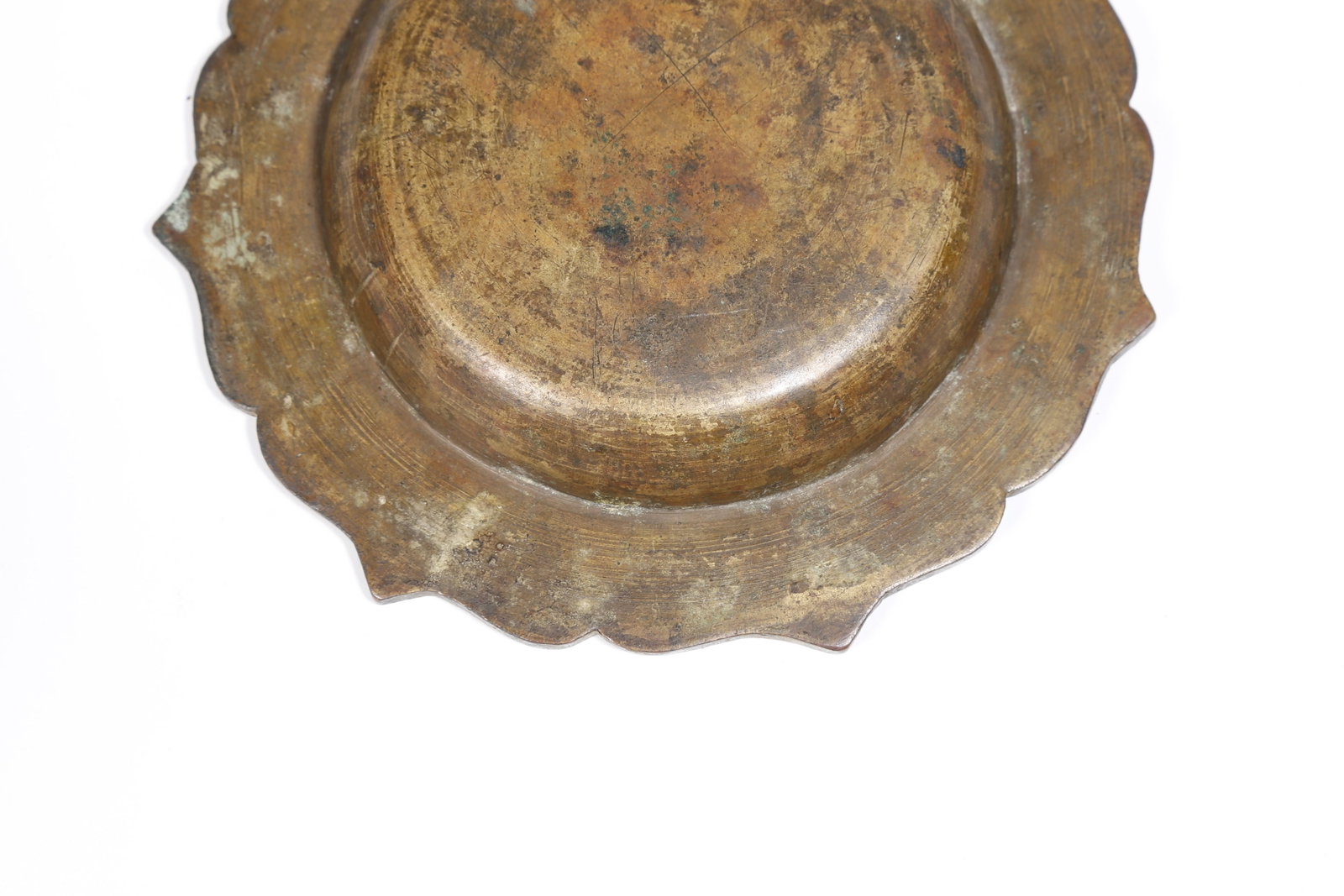 A BRONZE INCENSE TRAY - 9