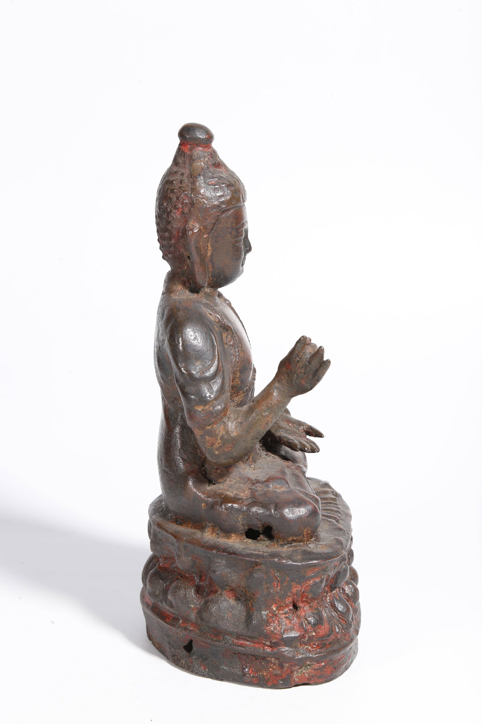 A BRONZE SAKYAMUNI STATUE - 8