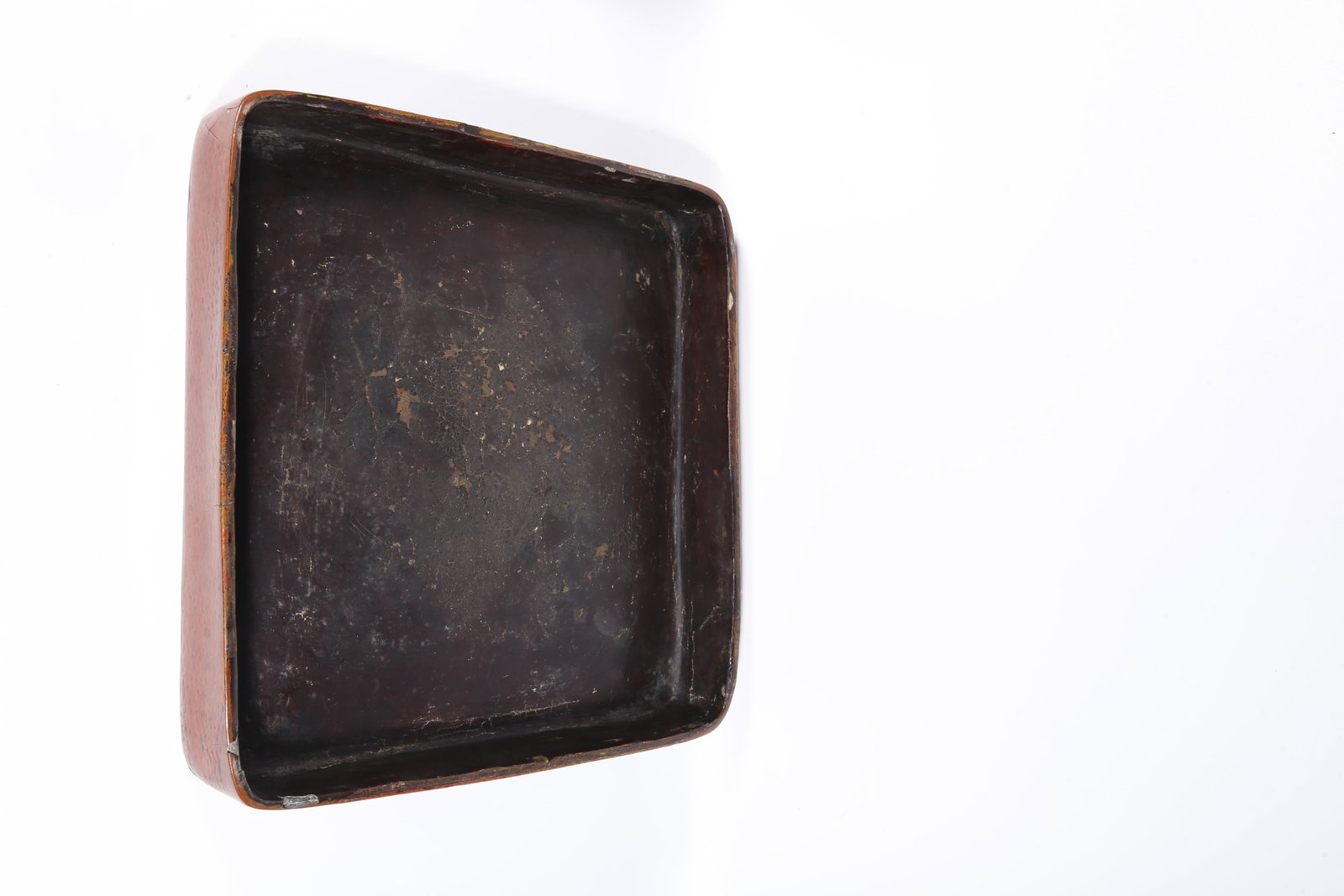 A LACQUER COVERED BOX - 8