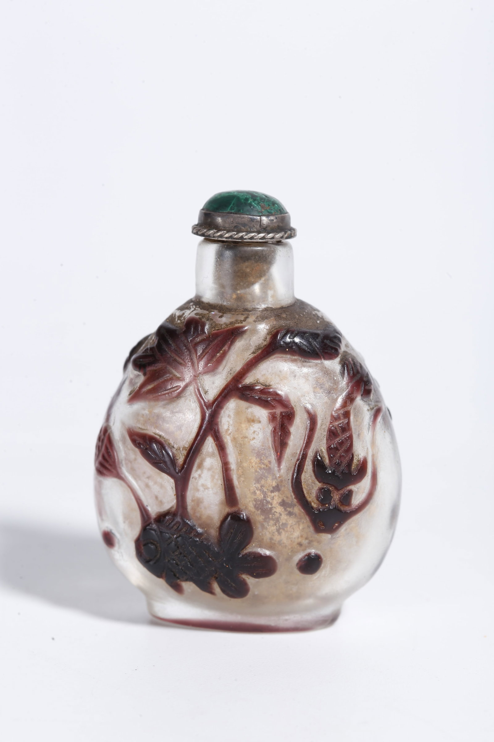 A GLASS SNUFF BOTTLE - 3