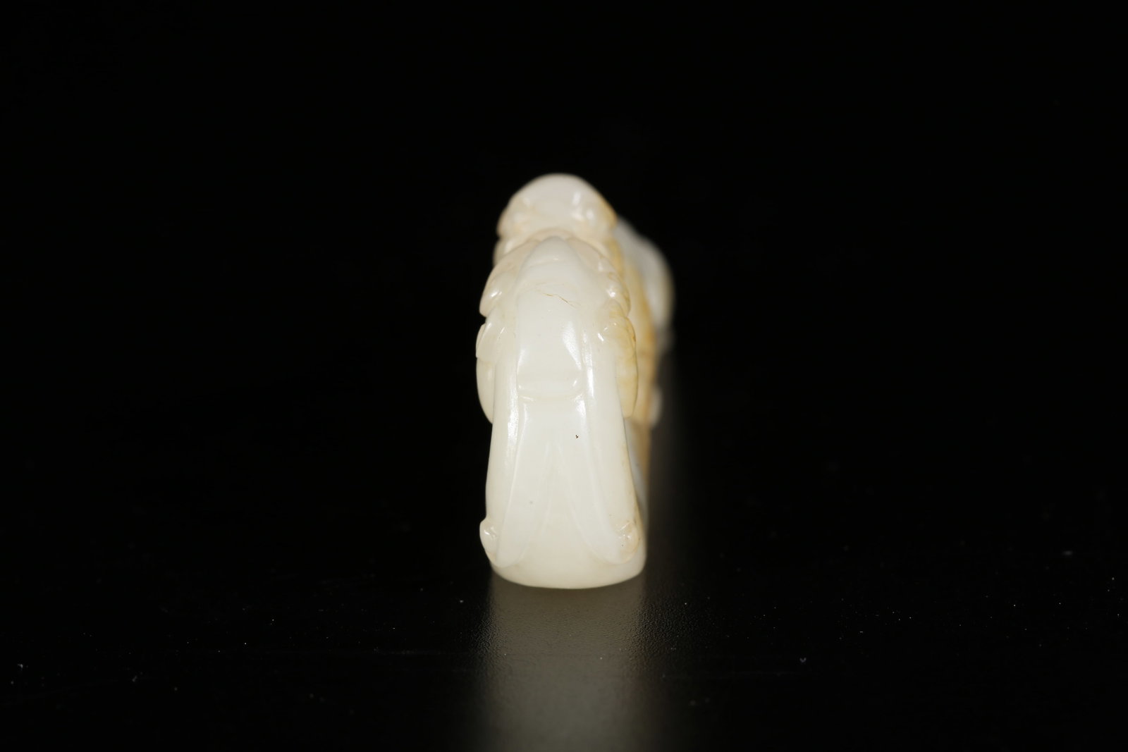 A HETIAN JADE DRAGON PATTERN BELT HOOK - 8