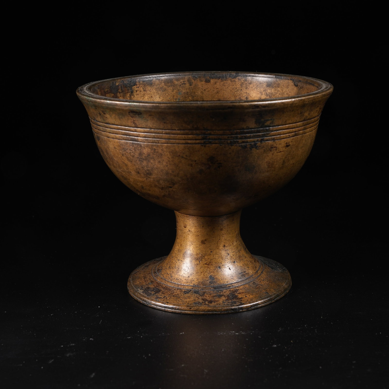 A BRONZE STEM CENSER - 2