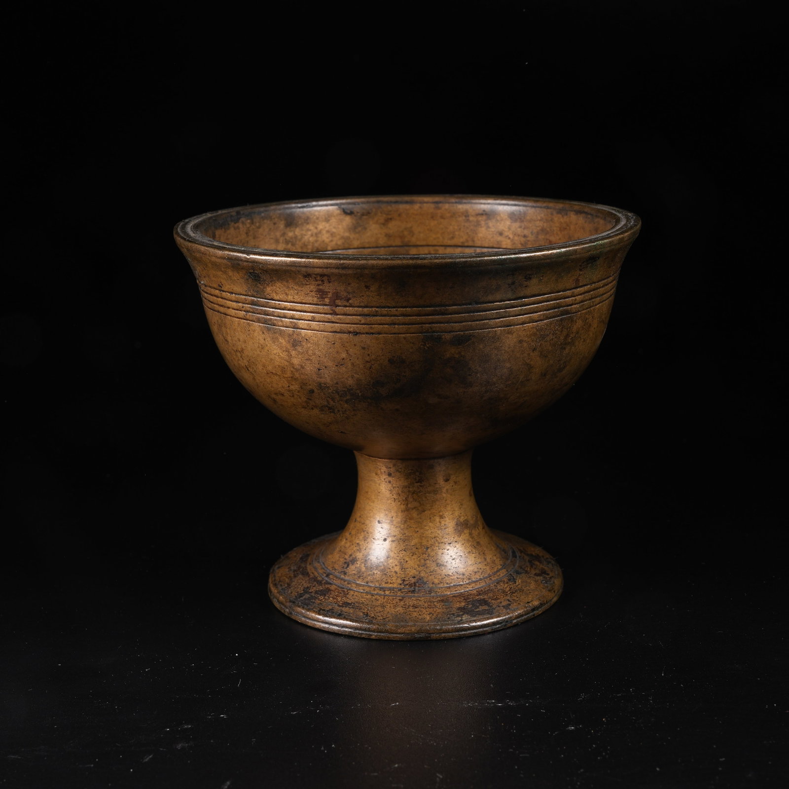 A BRONZE STEM CENSER - 3