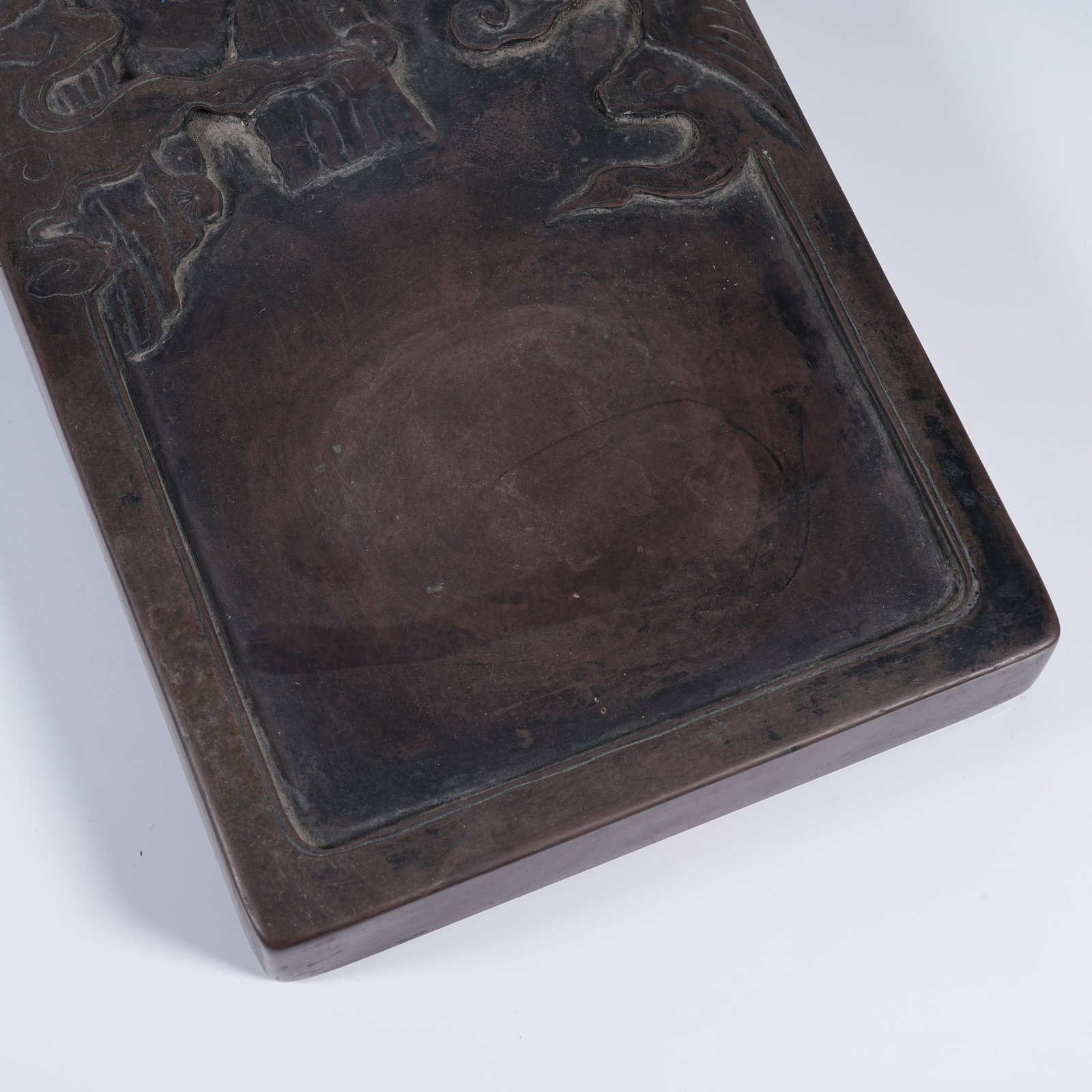 A DUAN STONE PHOENIX PATTERN INK SLAB - 3