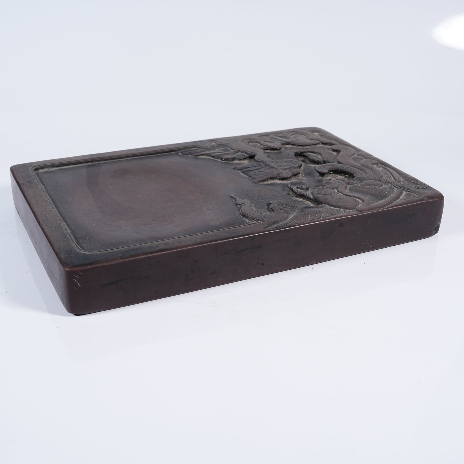 A DUAN STONE PHOENIX PATTERN INK SLAB - 6