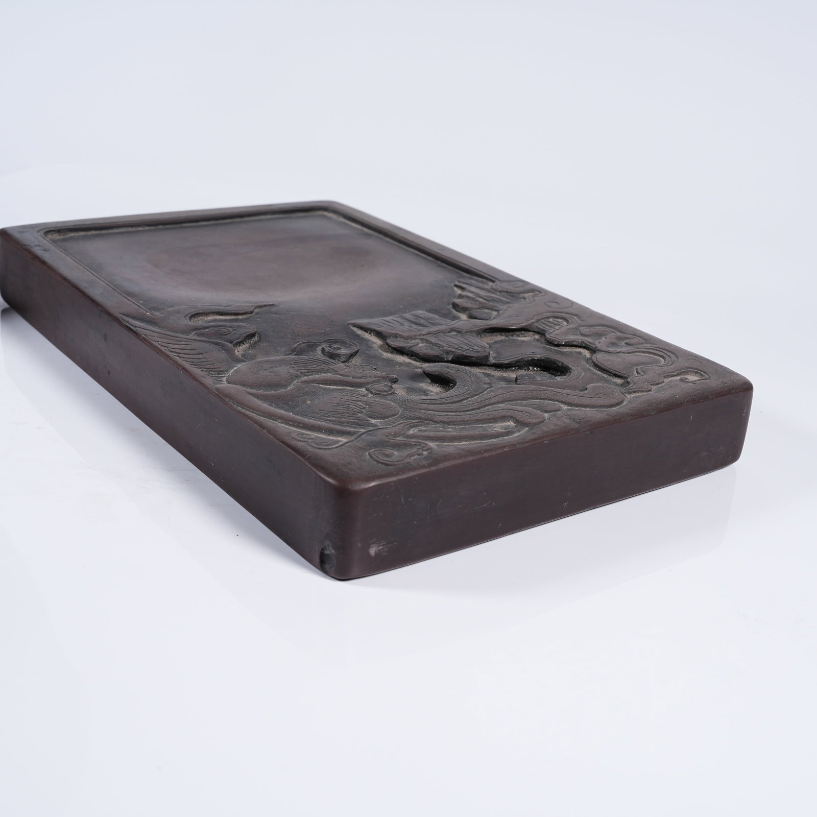 A DUAN STONE PHOENIX PATTERN INK SLAB - 7