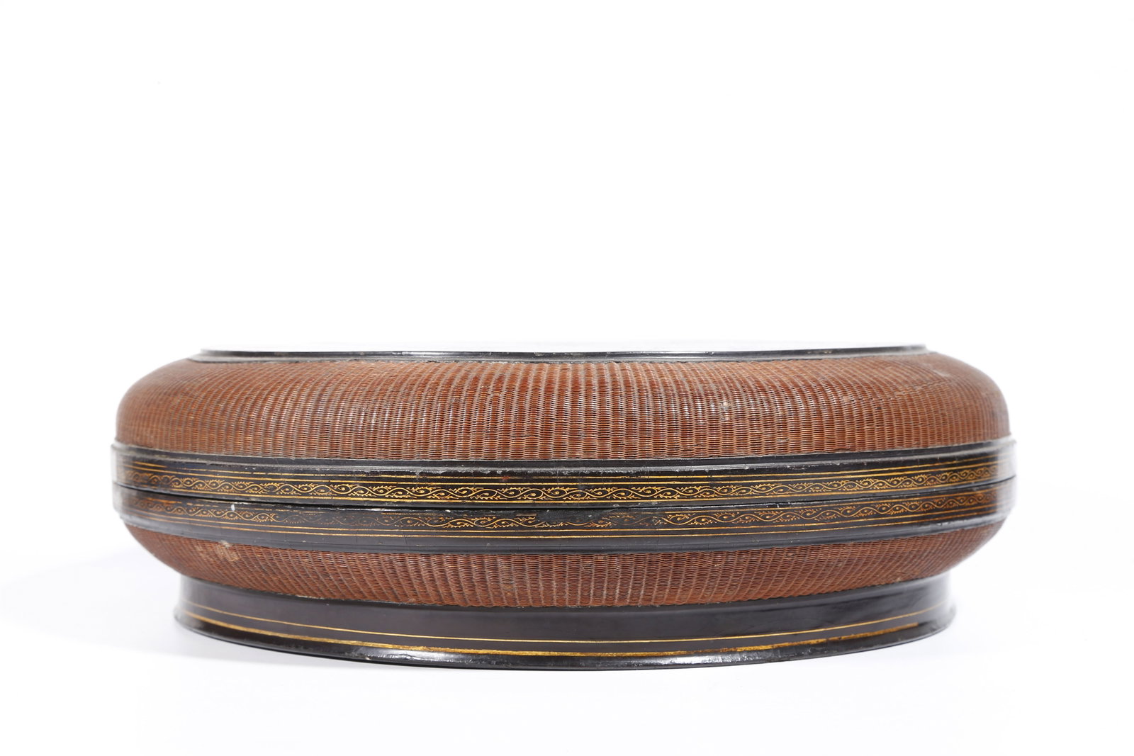 A LACQUER FIGURAL STORY PATTERN COVERED BOX - 3