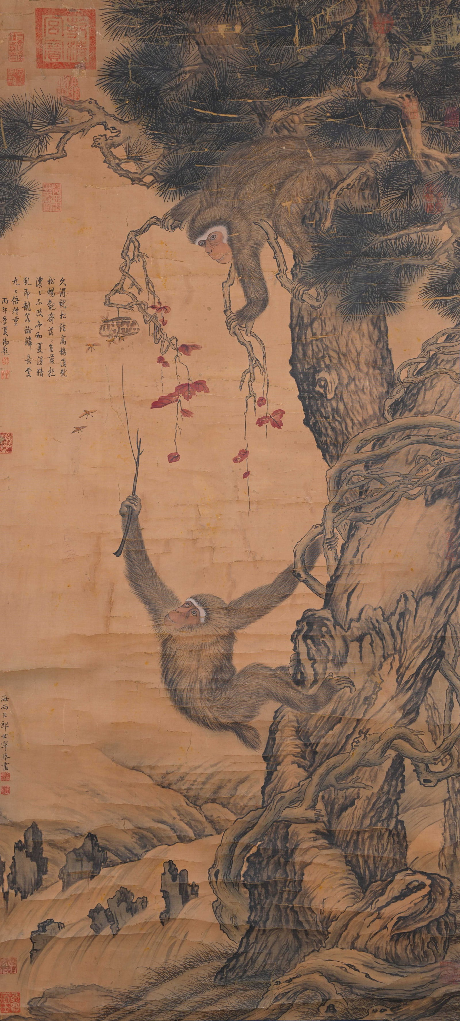 A RANK PROMOTION PAINTING ON SILK BY GIUSEPPE CASTIGLIONE.郎世寧: Rank Promotion Painting on Silk by Giuseppe Castiglione.郎世寧