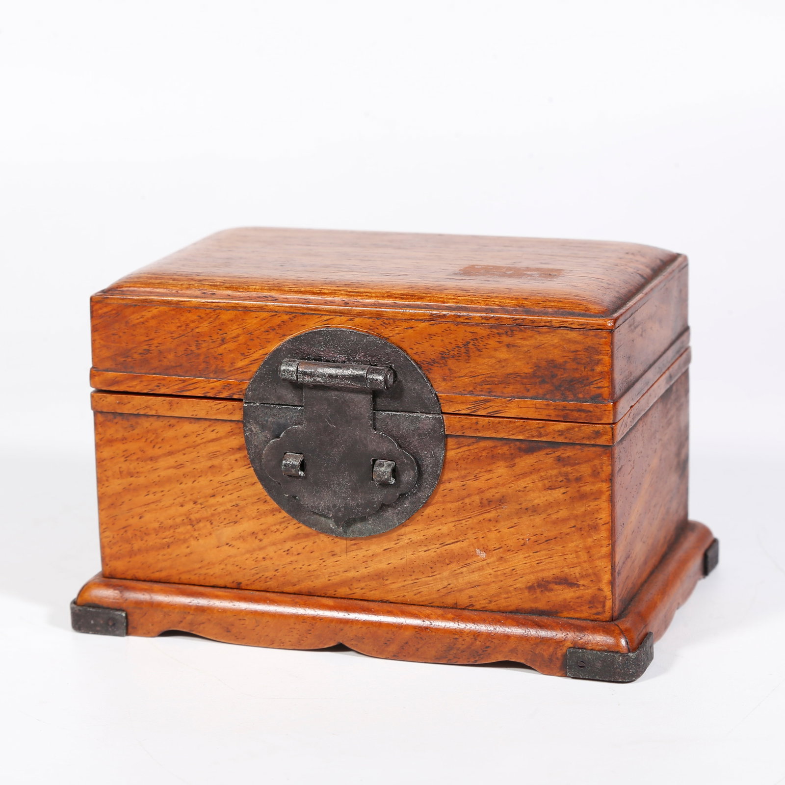 A HUANGHUALI WOOD SEAL BOX: Huanghuali Wood Seal Box