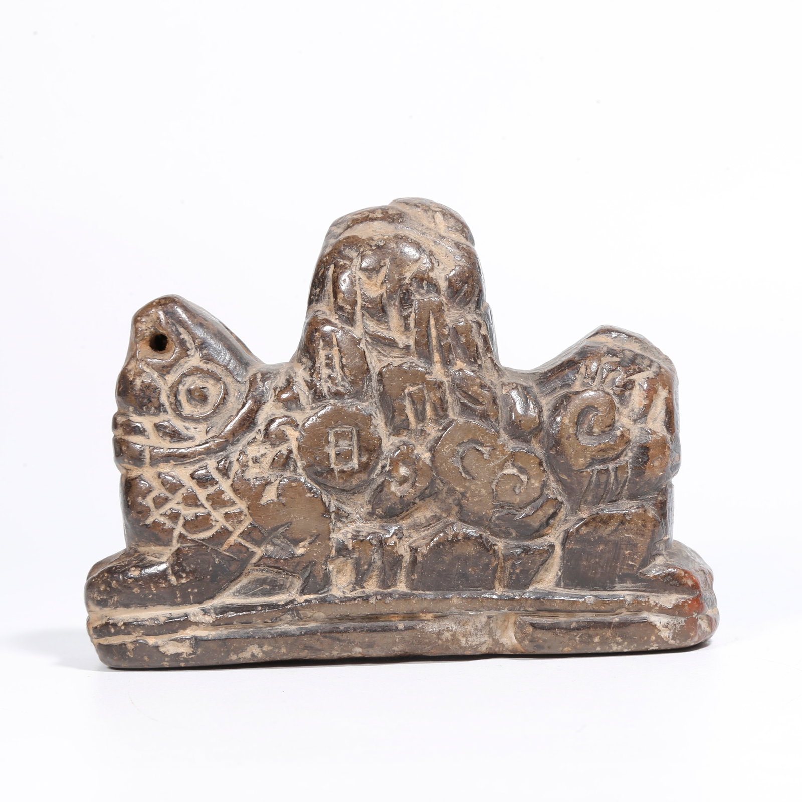 A STONE MOUNTAIN-SHAPED BRUSH REST (1 of 9)