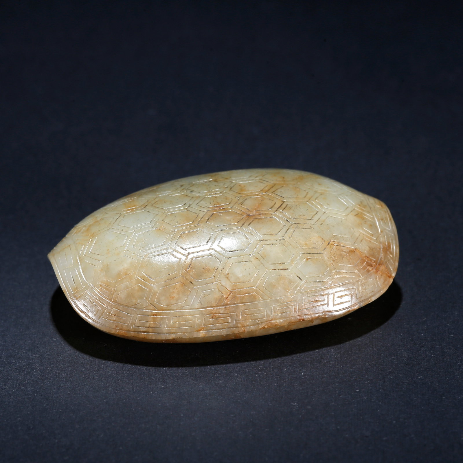 A HETIAN JADE CARVED TURTLE ORNAMENT (1 of 8)
