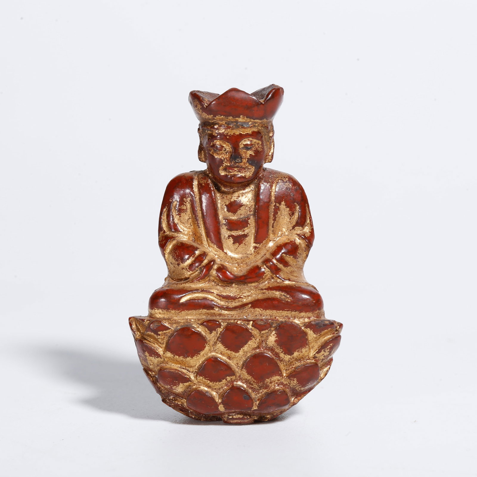 A WOODEN BUDDHA STATUE (1 of 9)