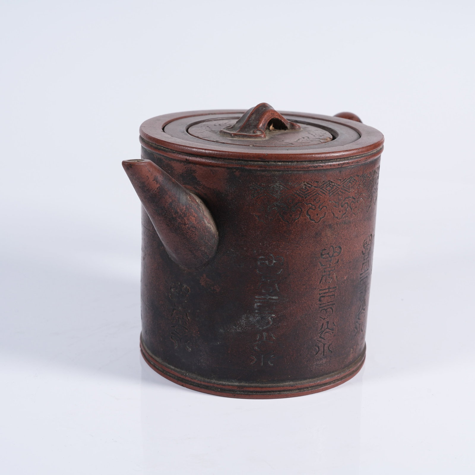 A ZISHA LONGEVITY PATTERN TEAPOT - 3