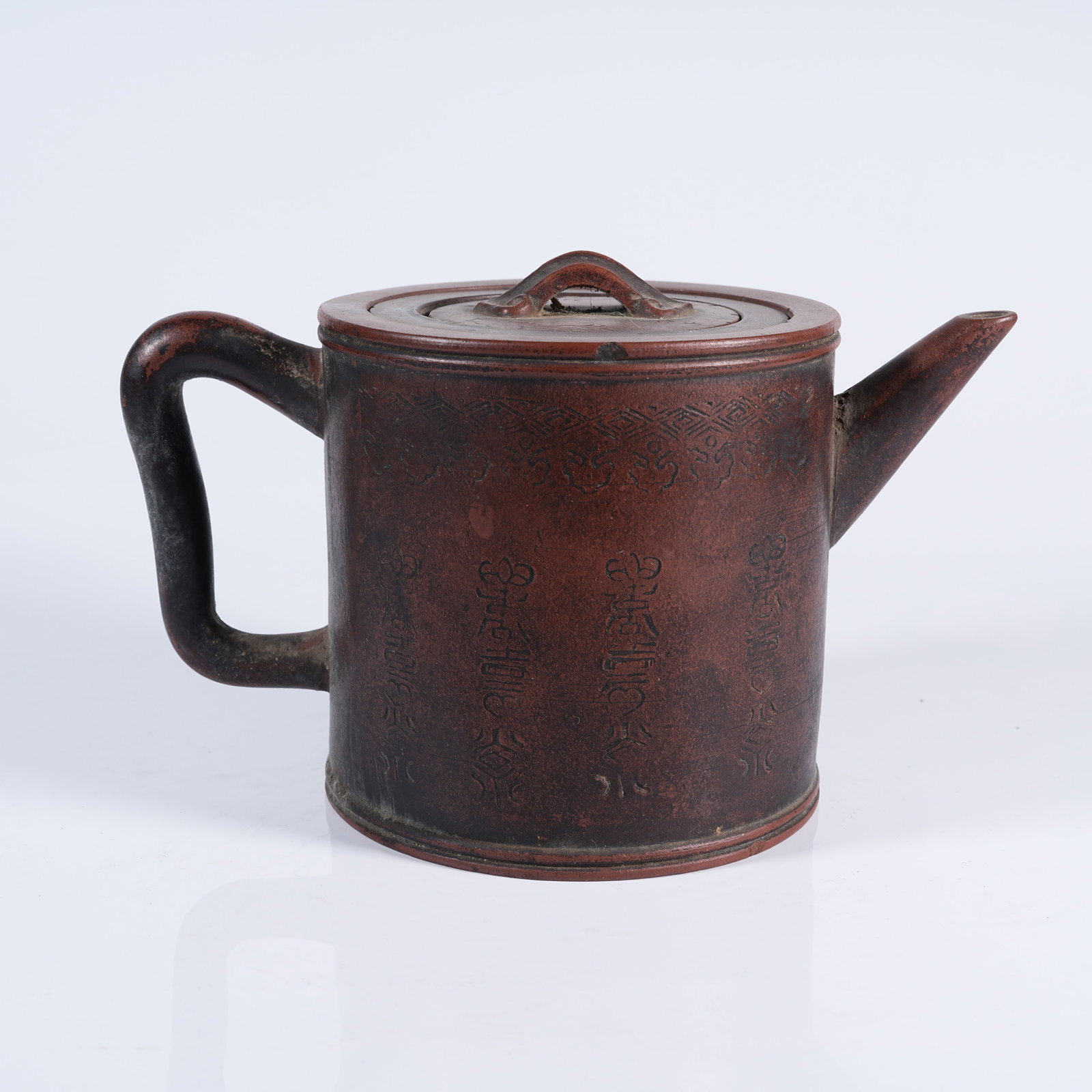 A ZISHA LONGEVITY PATTERN TEAPOT - 4