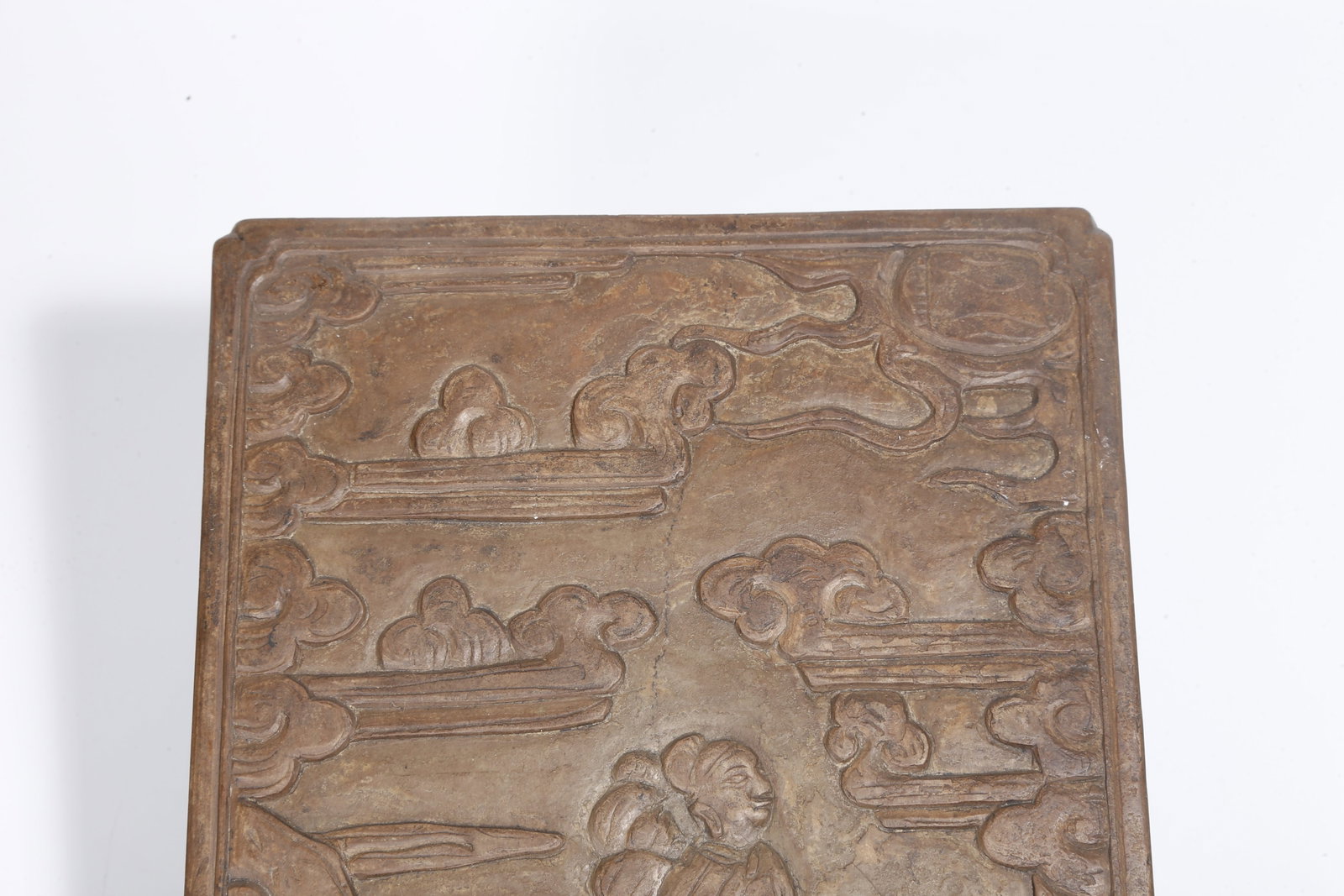 A STONE SLAB WITH LADY PATTERN - 2