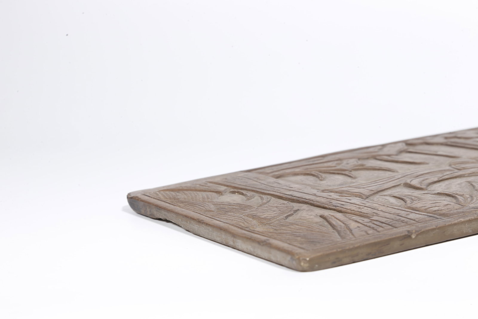 A STONE SLAB WITH LADY PATTERN - 6