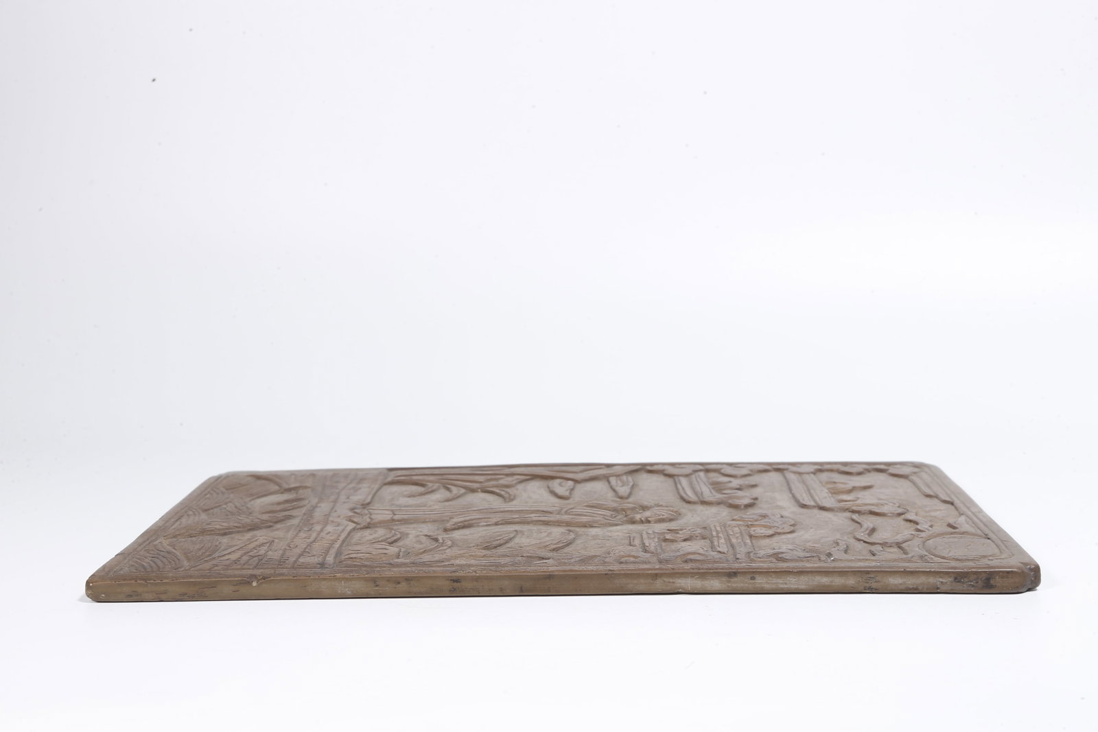 A STONE SLAB WITH LADY PATTERN - 7