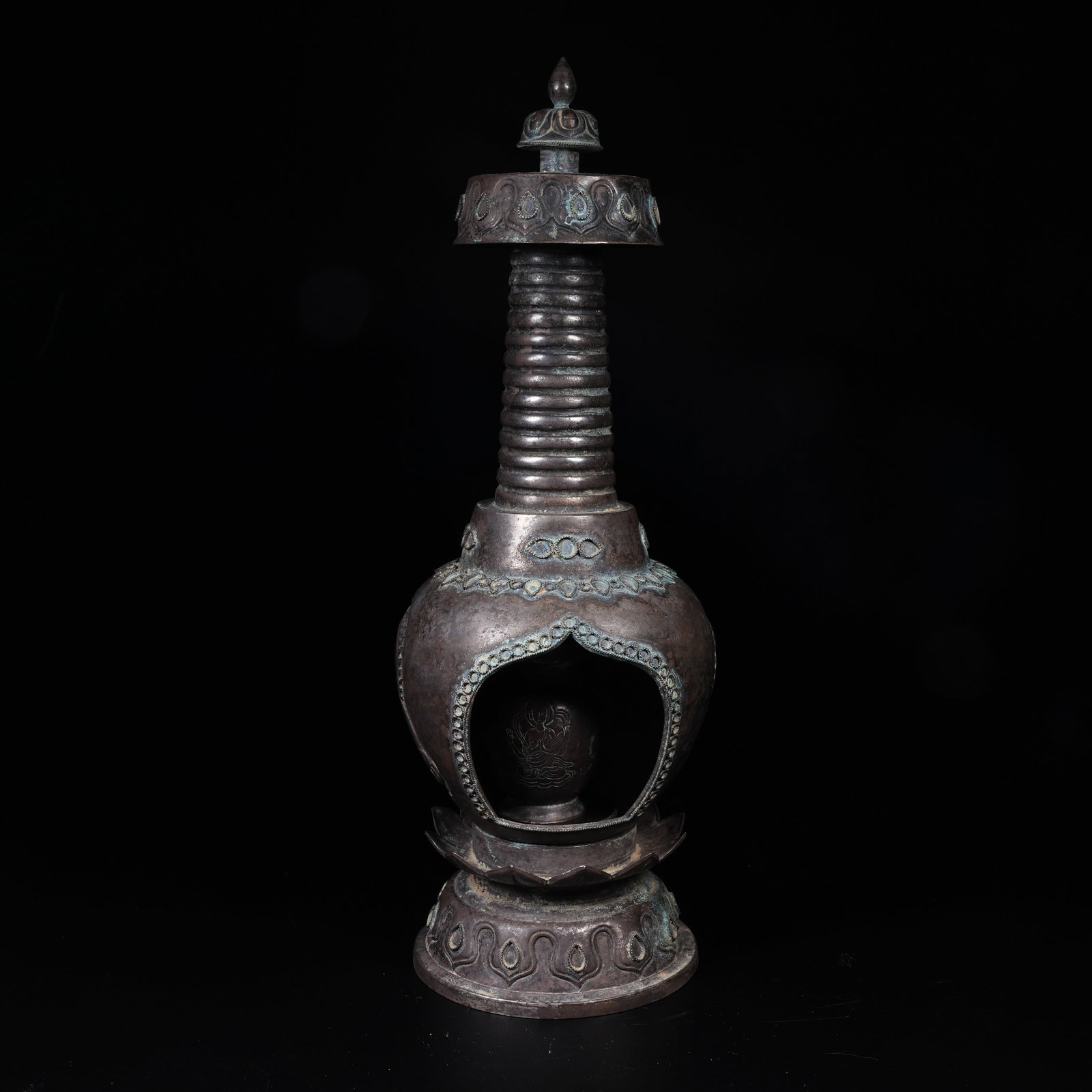 A SILVER BUDDHIST PAGODA (1 of 10)