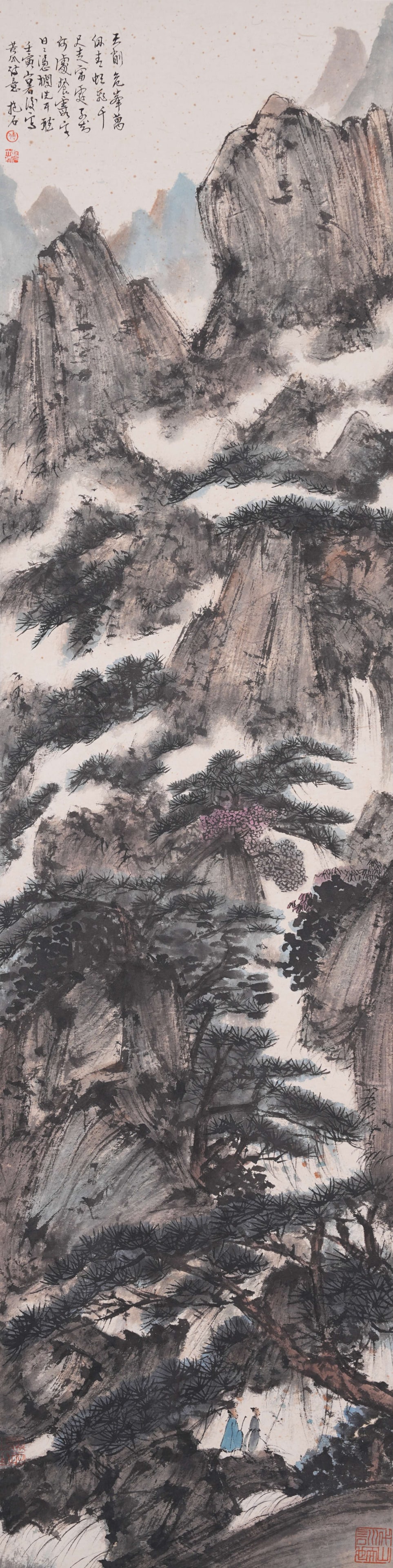 A LANDSCAPE PAINTING ON PAPER BY FU BAOSHI.傅抱石 (1 of 10)