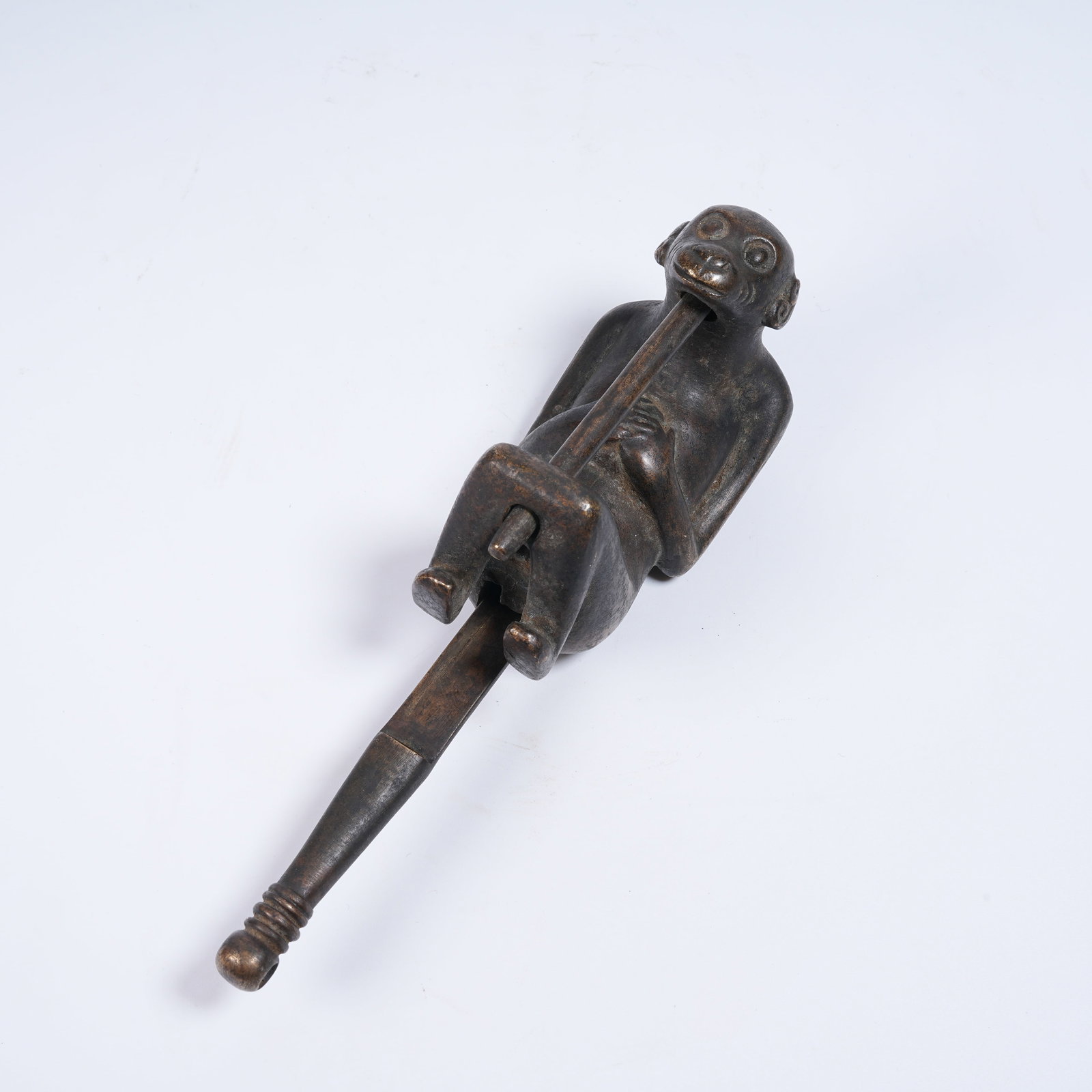 A BRONZE MONKEY-SHAPED LOCK (1 of 10)