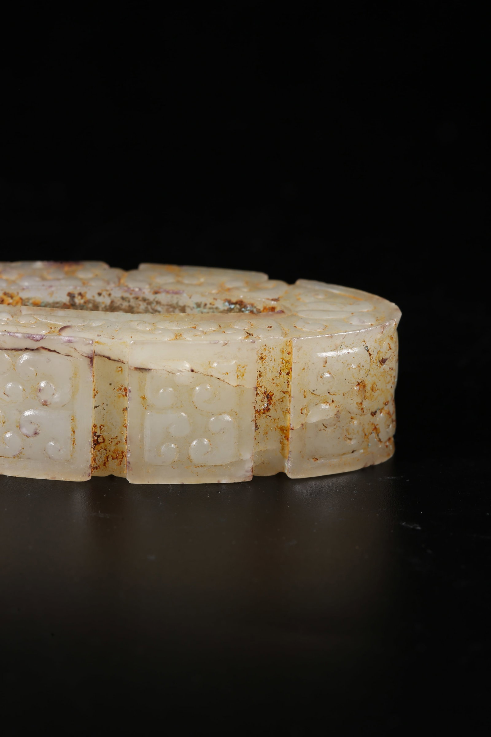 A HETIAN JADE SWORD GUARDS (A PAIR) - 5