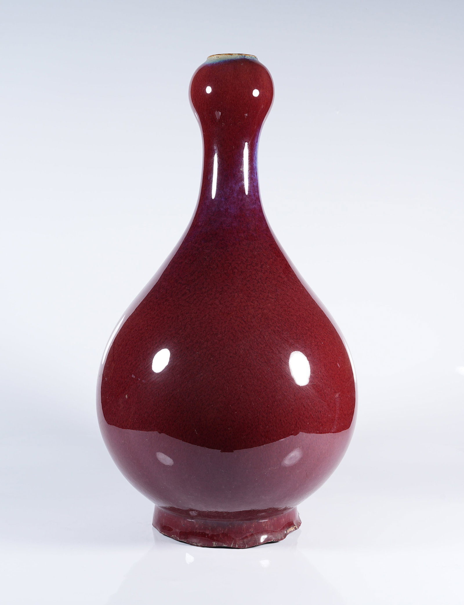 A FLAMED GLAZE GARLIC-HEAD VASE (1 of 9)