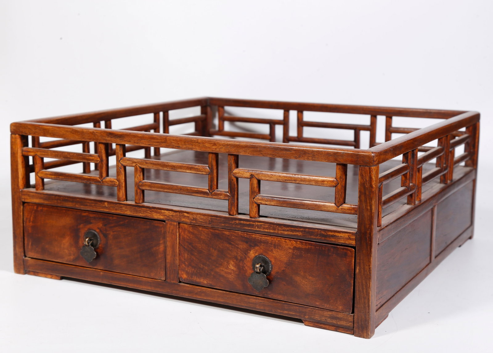 A HUANGHUALI WOOD OFFICIAL TRAY: Huanghuali Wood Official Tray