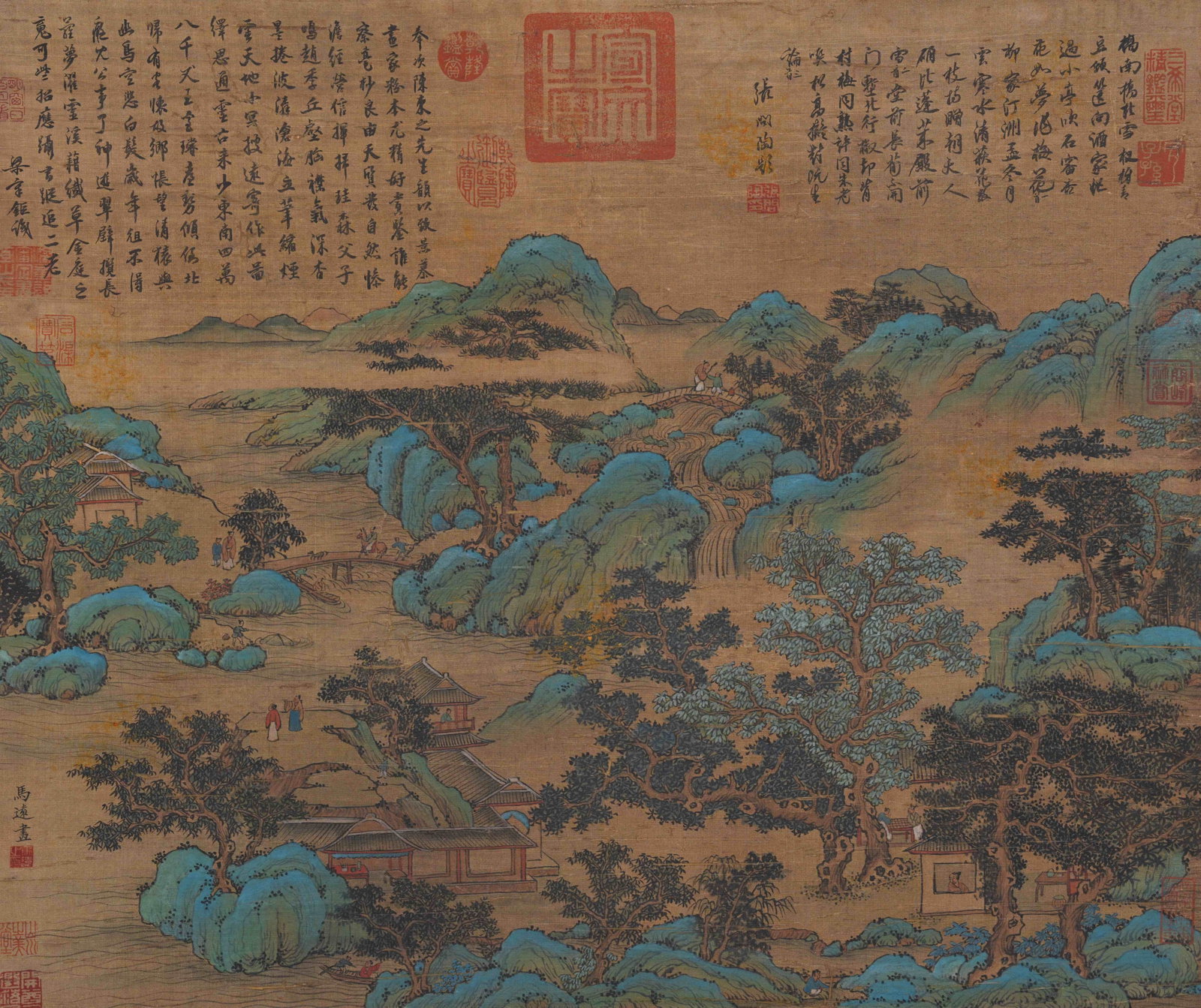 A LANDSCAPE PAINTING ON SILK BY MA YUAN.馬遠 (1 of 11)