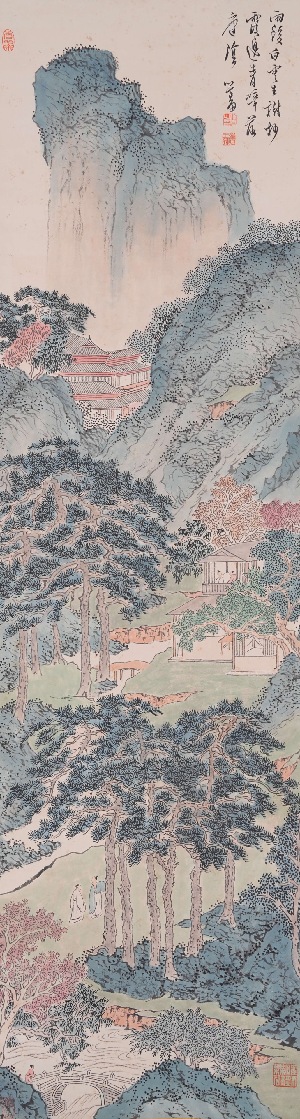 A LANDSCAPE PAINTING ON PAPER BY PU RU.溥儒 (1 of 10)