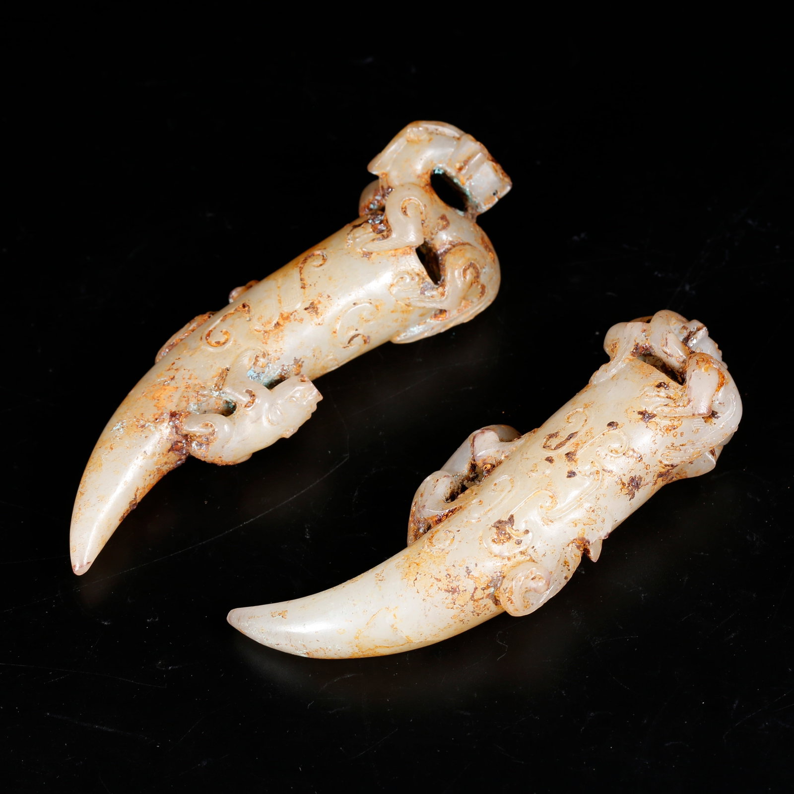 A HETIAN JADE JADE AWLS (A PAIR) (1 of 9)