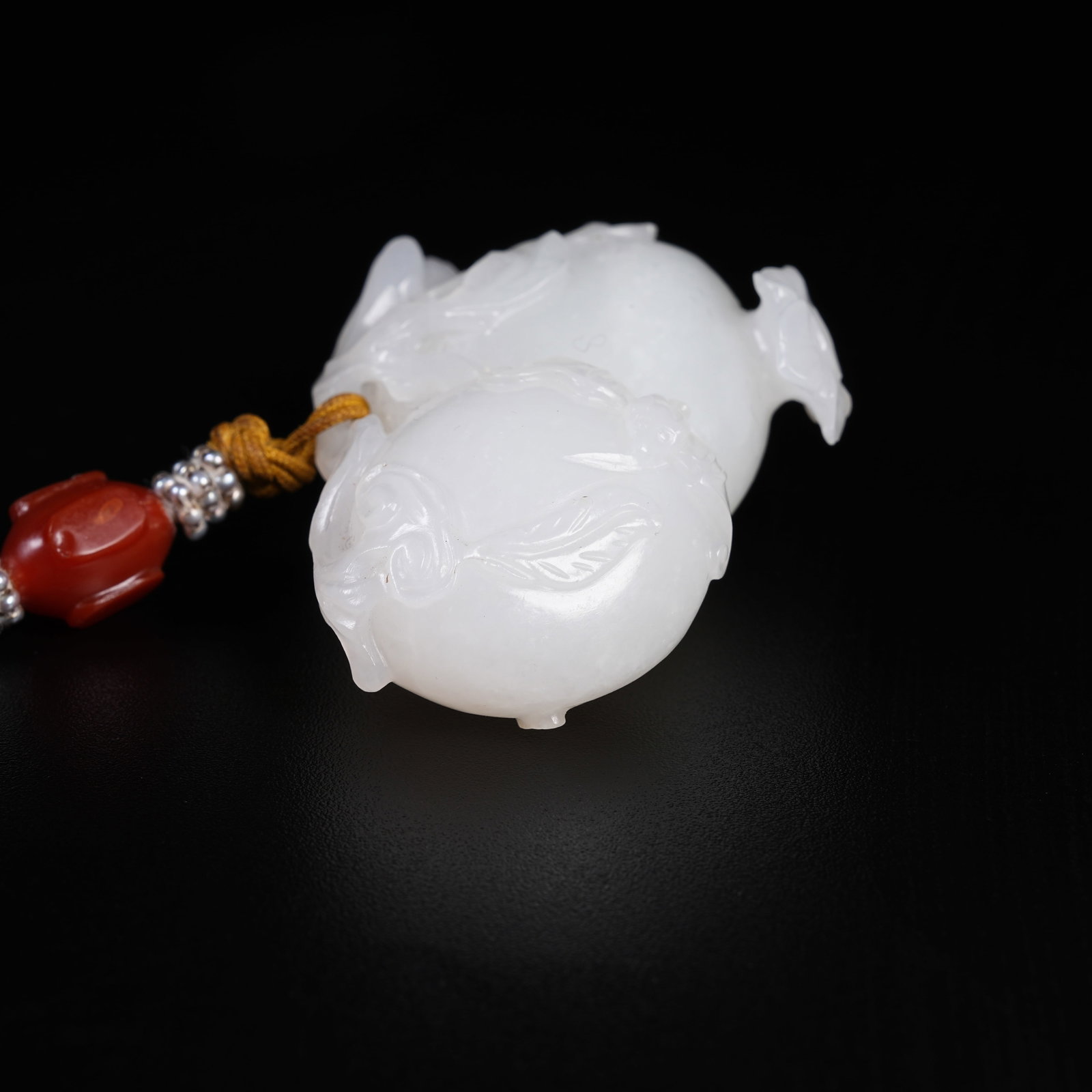 A HETIAN JADE PENDANT WITH MULTI-BLESSING PATTERN - 5