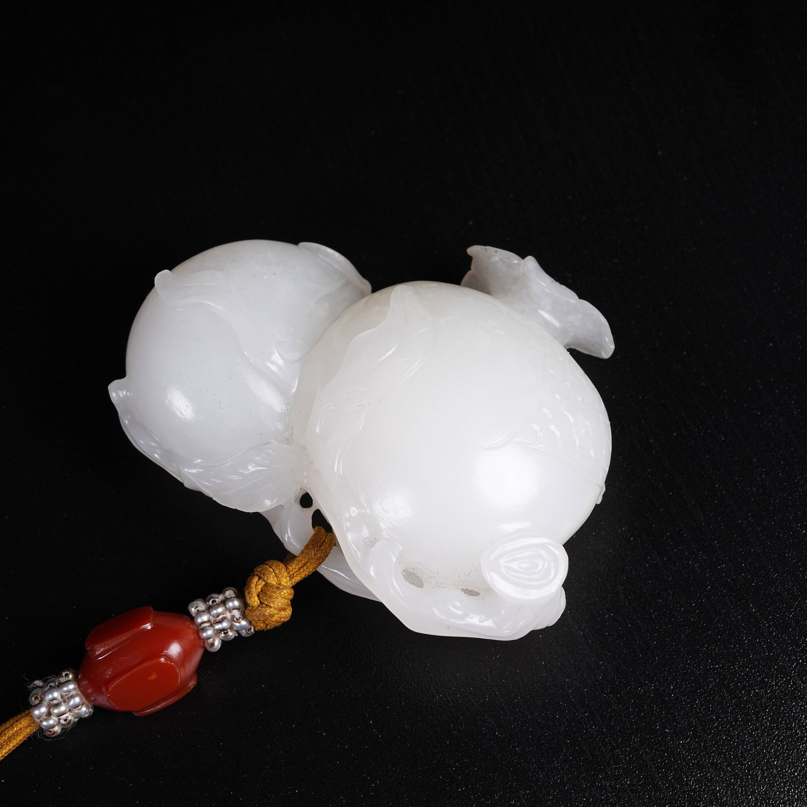 A HETIAN JADE PENDANT WITH MULTI-BLESSING PATTERN - 8