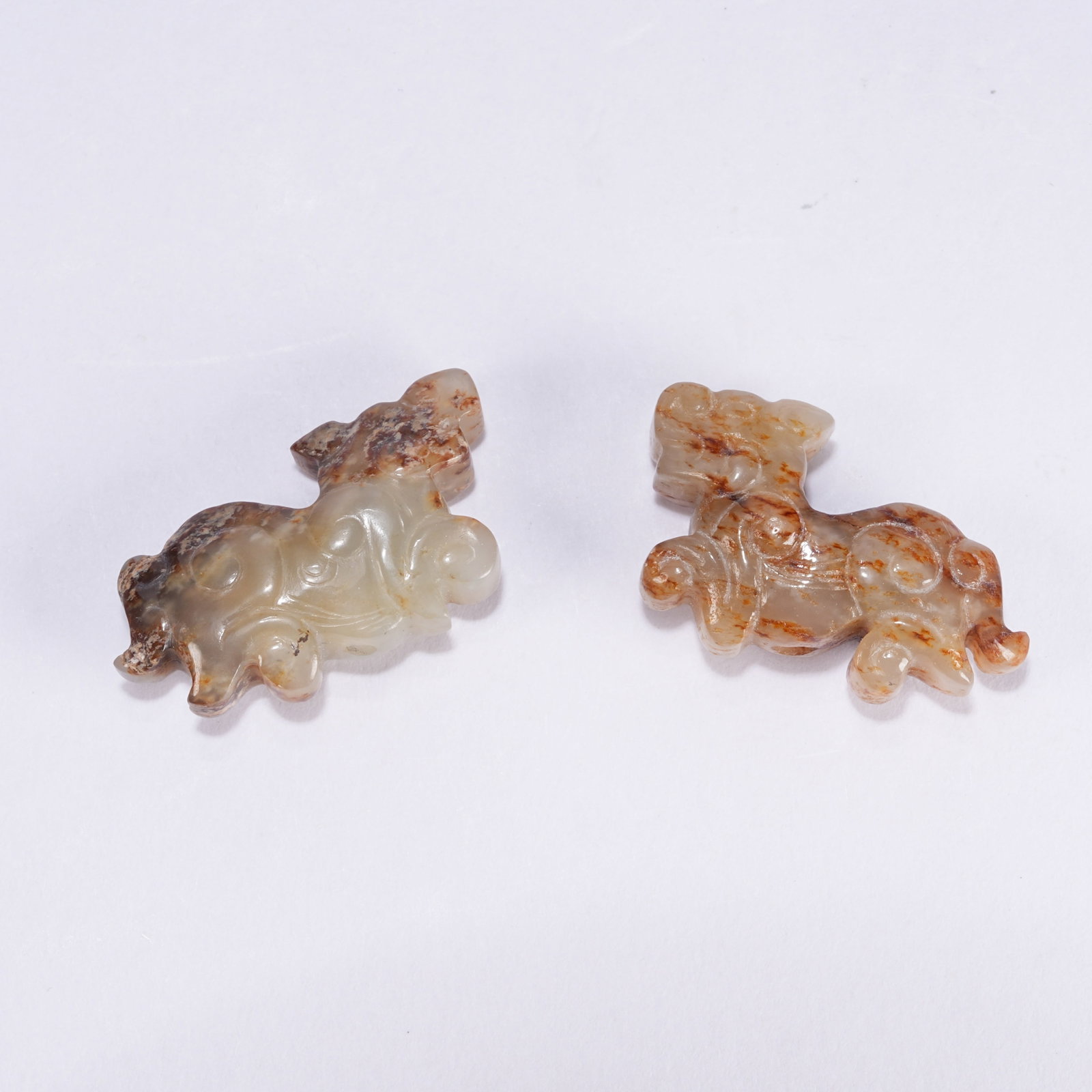 A SET OF ANCIENT JADE PENDANTS (1 of 10)