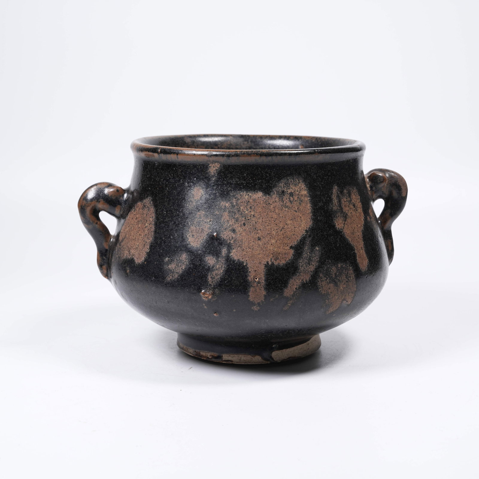 A CIZHOUYAO CENSER WITH BEAST EARS: Cizhouyao Censer with Beast Ears