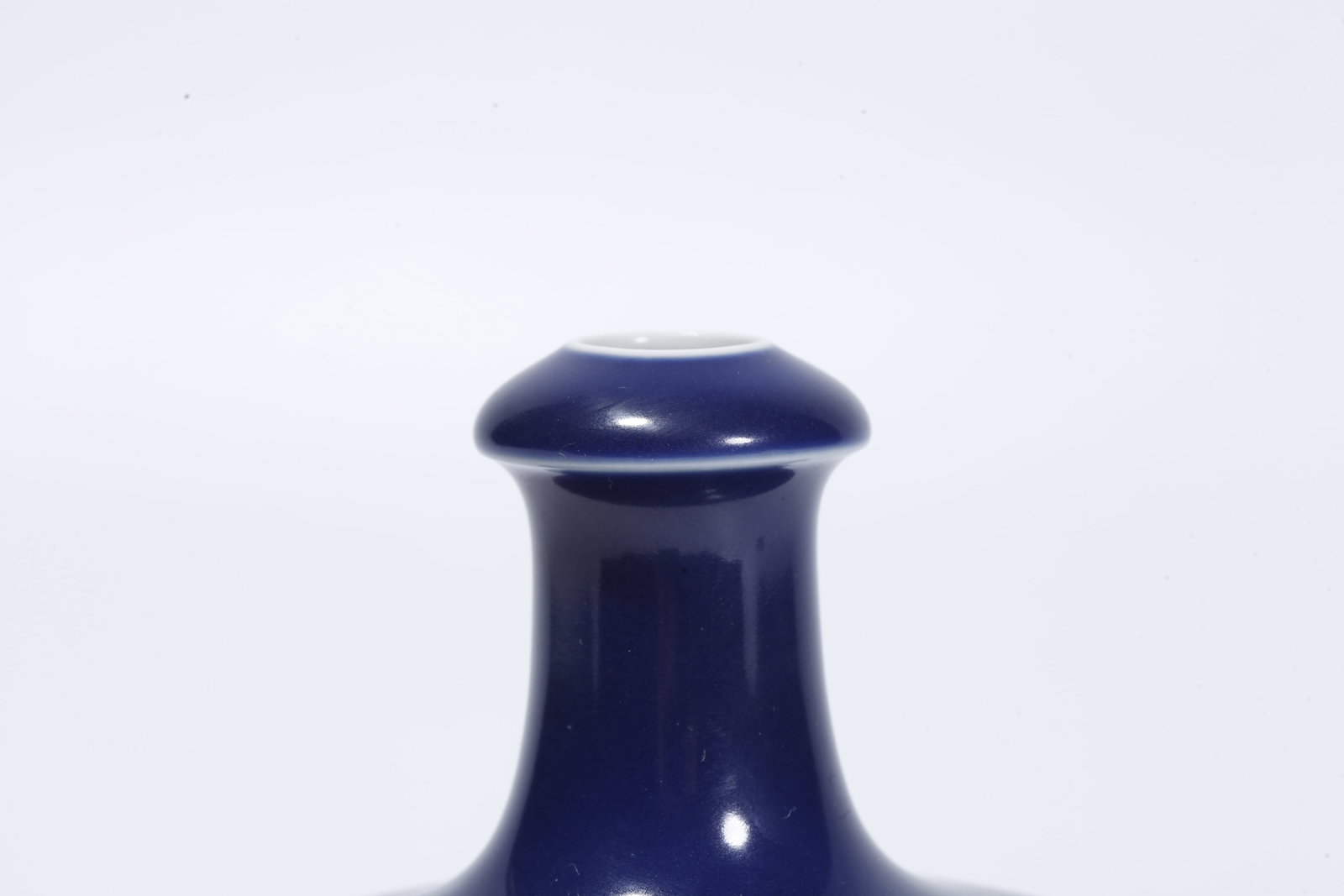 A BLUE-GLAZED FLAT BOTTLE - 5