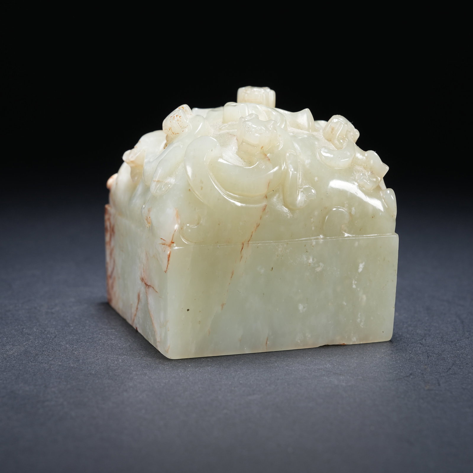 A ARCHAIC JADE FIVE-DRAGON SEAL (1 of 8)