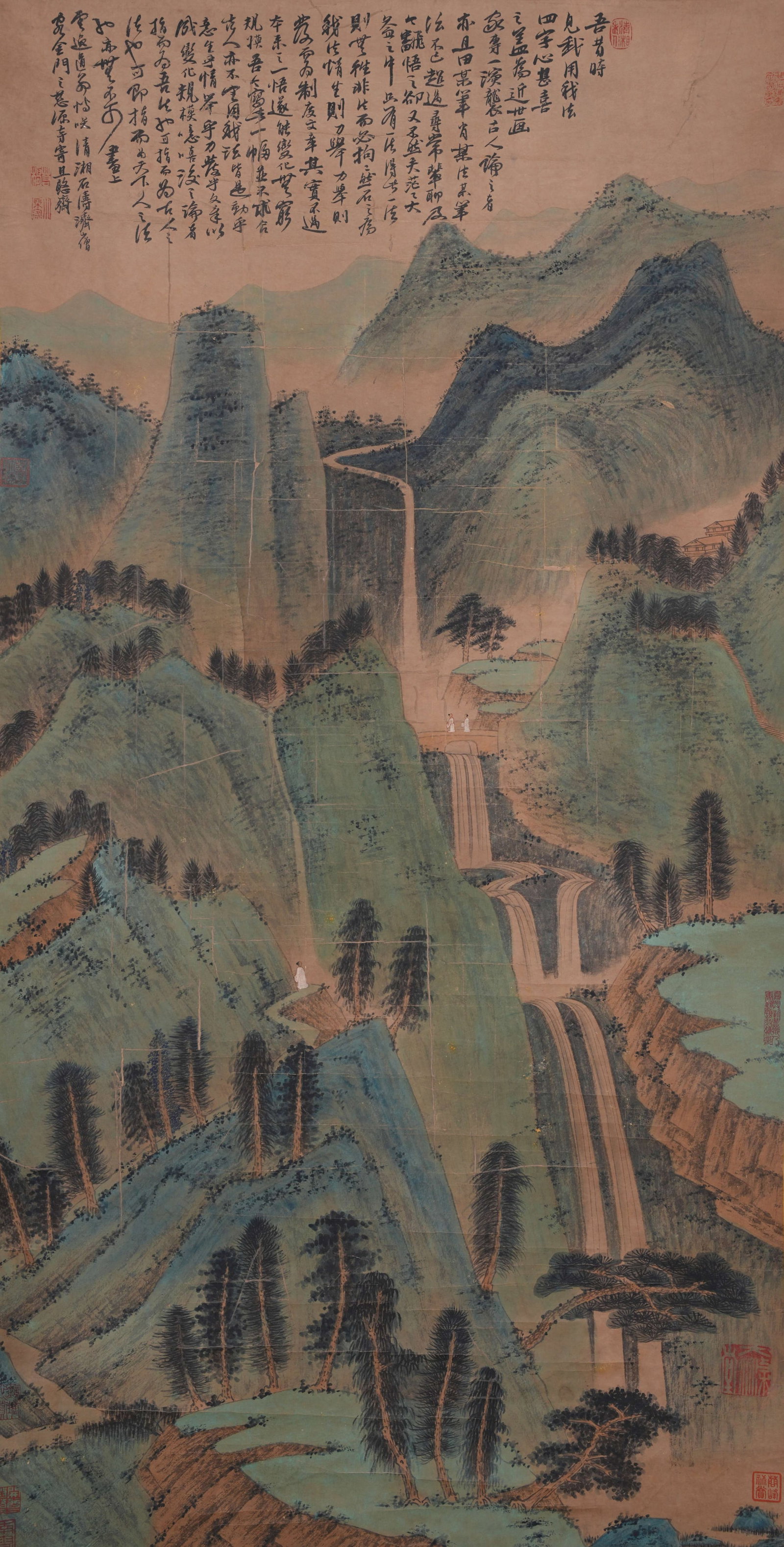 A LANDSCAPE PAINTING ON PAPER BY SHITAO.石濤 (1 of 14)