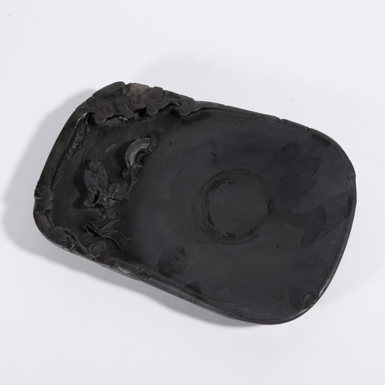 A DUAN STONE INK SLAB WITH DRAGON PATTERN (1 of 9)