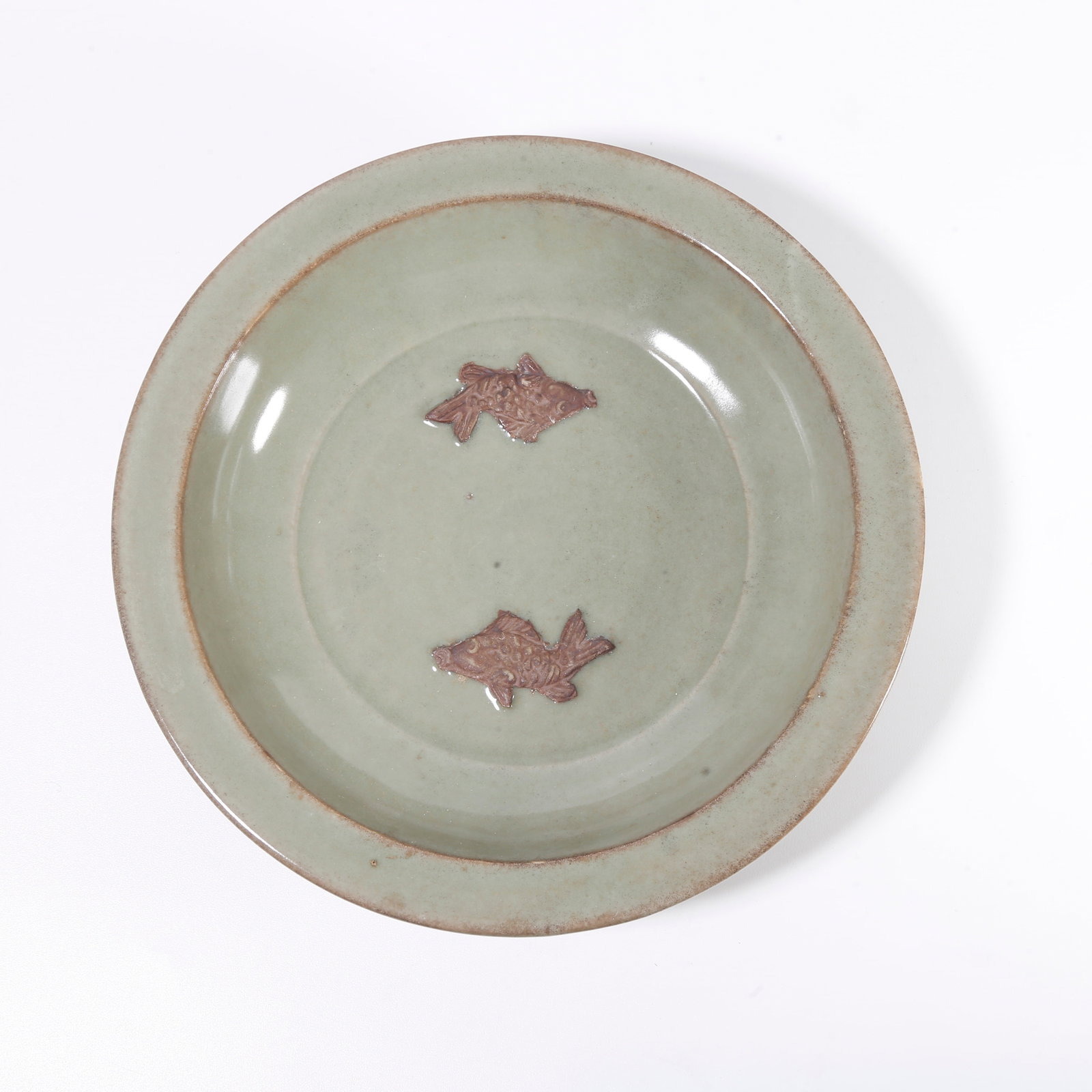 A DOUBLE FISH WASHER FROM LONGQUAN KILN: Double Fish Washer from Longquan Kiln