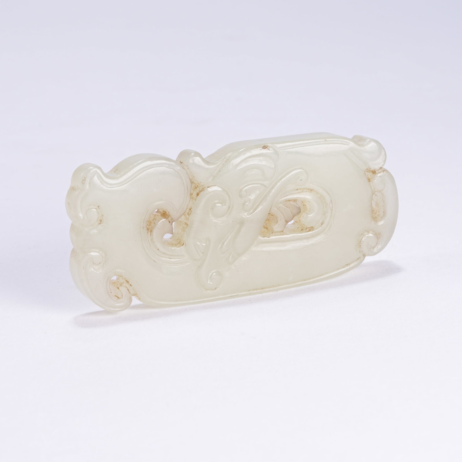 A ANCIENT JADE PHOENIX PATTERN PENDANT: Ancient Jade Phoenix Pattern Pendant