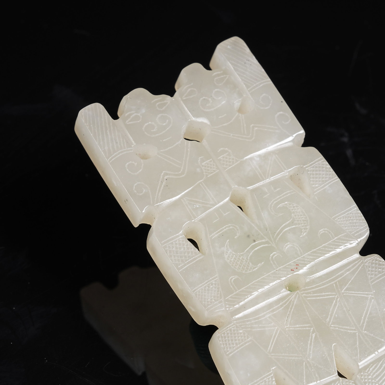 A NEPHRITE DANCER PENDANT - 2