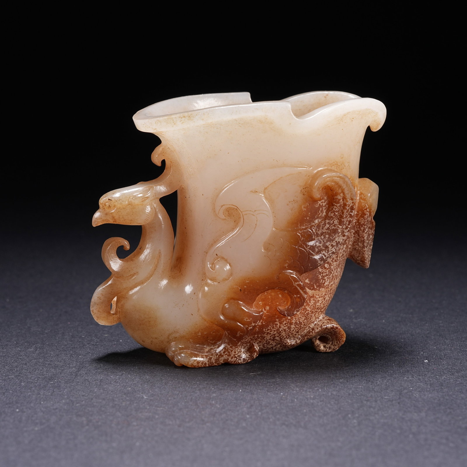 A ANCIENT JADE PHOENIX CUP - 3