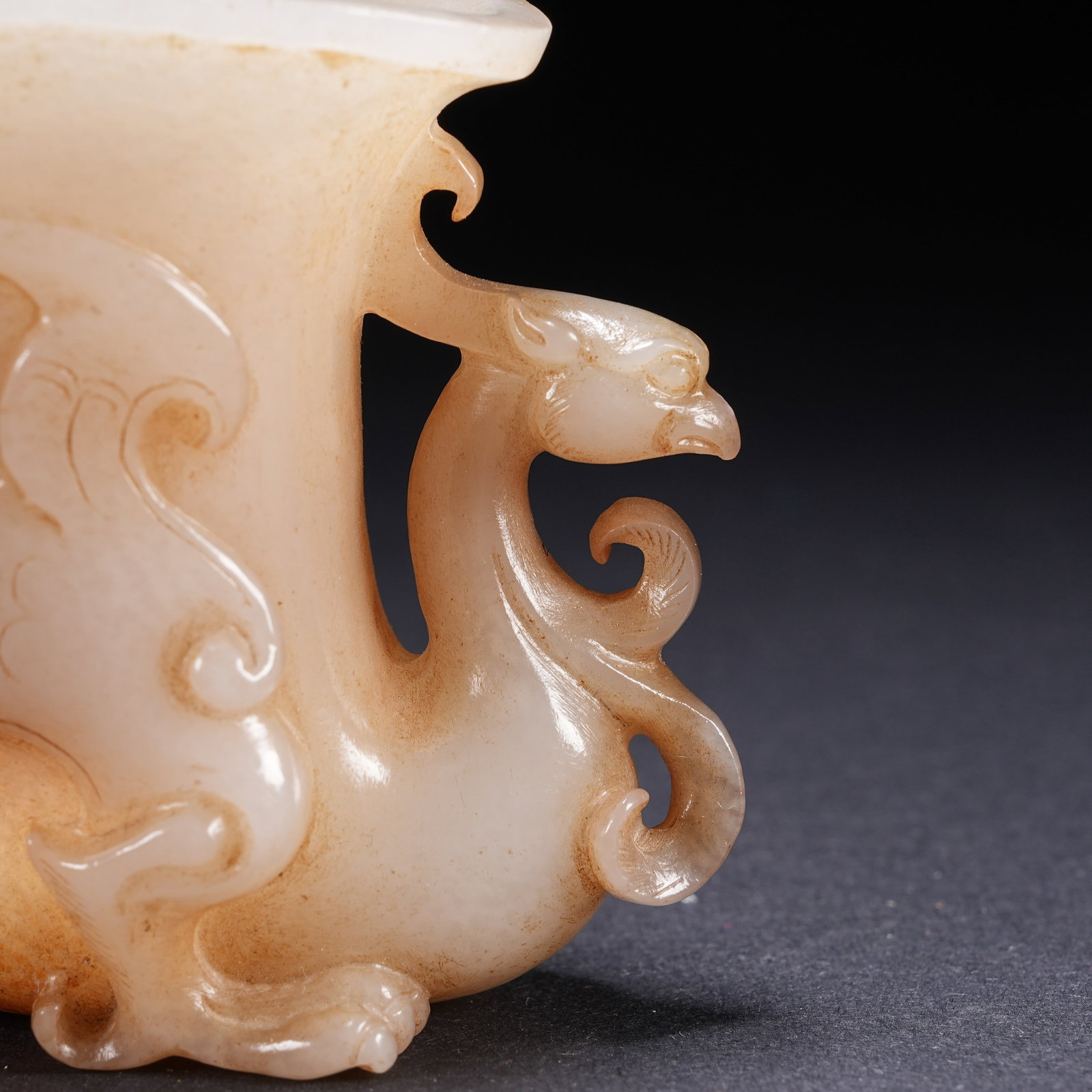 A ANCIENT JADE PHOENIX CUP - 5