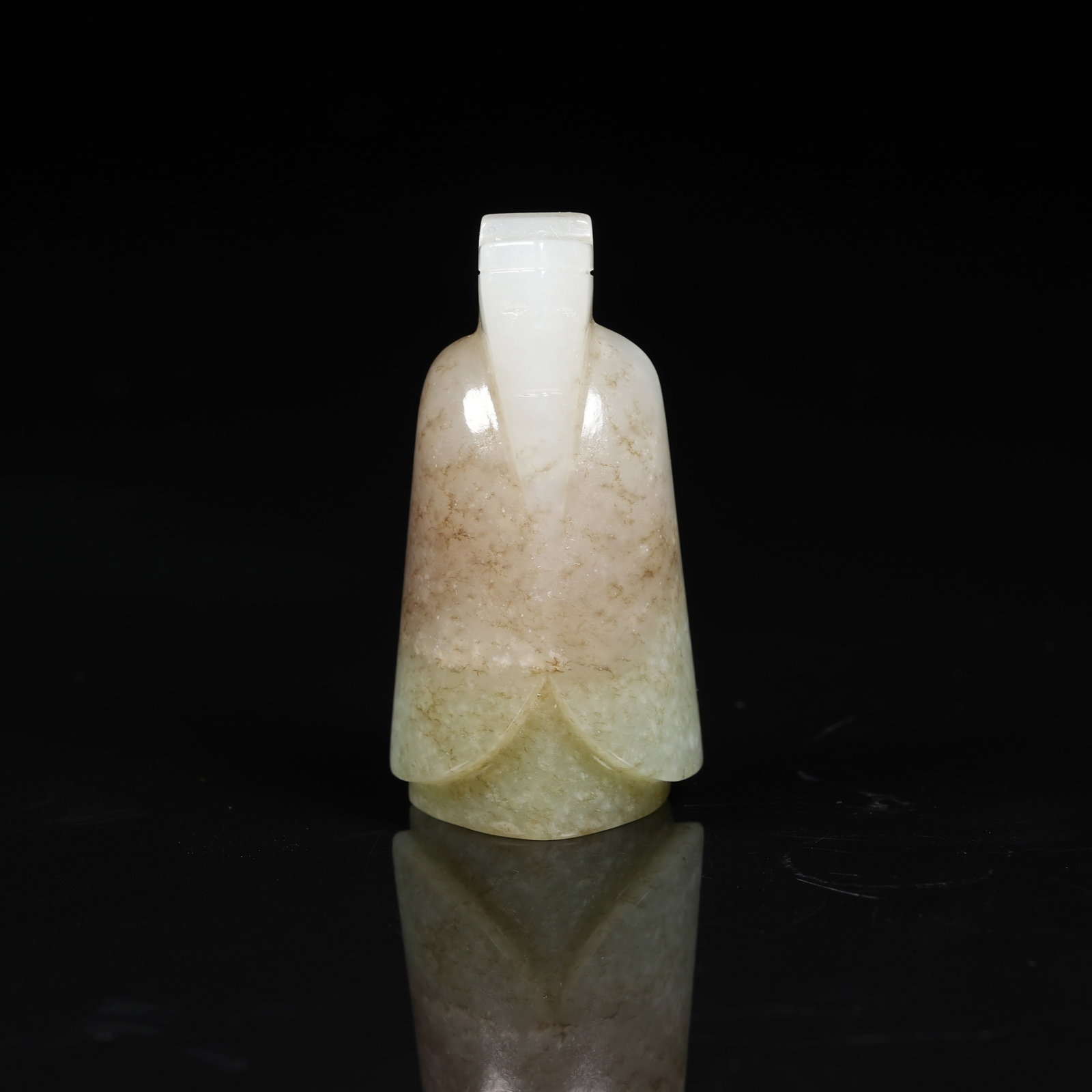A ARCHAIC JADE WENGZHONG PENDANT: Archaic Jade Wengzhong Pendant